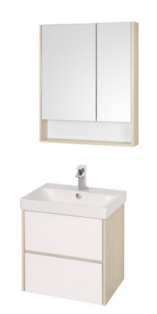 Тумба под раковину Акватон Сканди 70 1A251801SDB20 белый/дуб верона фото