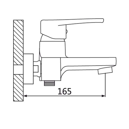 Смеситель для ванны с душем Oute T41 T4102 фото