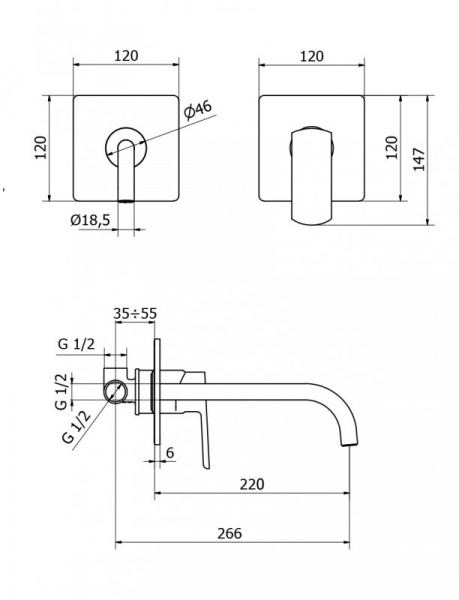 Смеситель для раковины Cezares Florian FLORIAN-BLS1-01-W0 фото