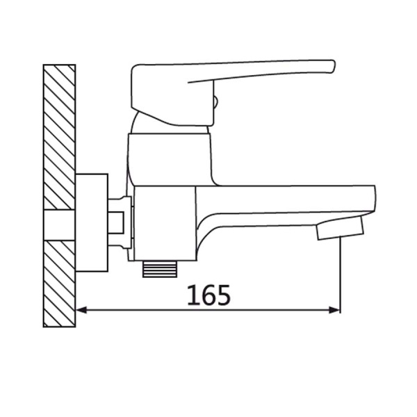 Смеситель для ванны с душем Oute T41 T4102 фото