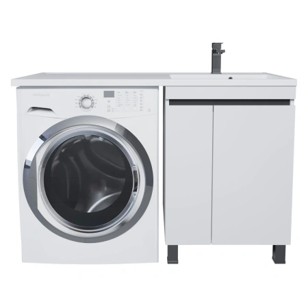 Тумба под стиральную машину Uperwood Magenta 5930205157 белая/графит фото