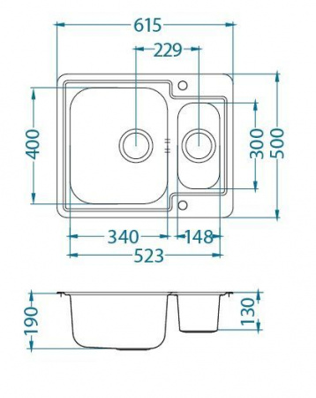Мойка для кухни Alveus Line Maxim 50 (Satin) фото