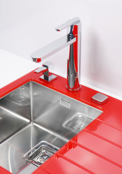 Мойка для кухни Alveus Karat 10 Красный чаша справа фото
