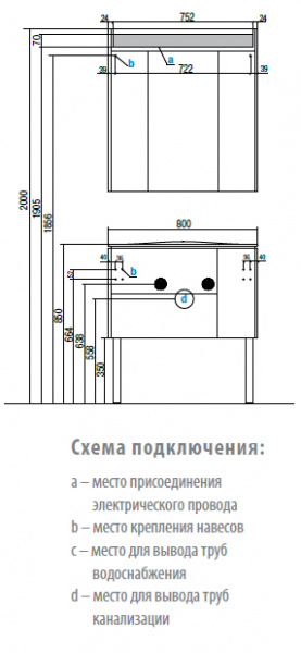 Тумба под раковину Акватон Блент 80 1A160901BL010 фото