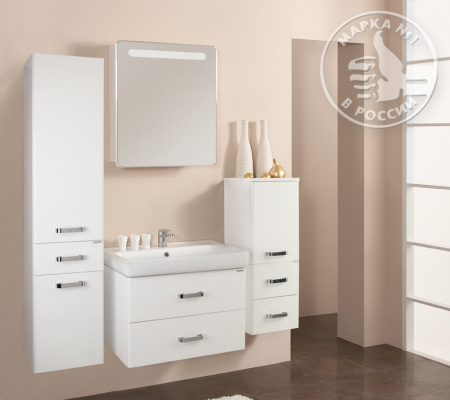 Тумба под раковину Акватон Америна 70 1A137601AM010 белая фото