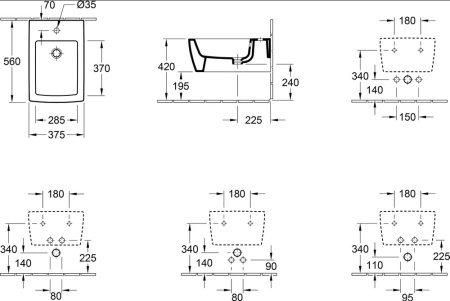 Биде подвесное Villeroy & Boch Memento 2.0 Ebony CeramicPlus 443300S5 фото