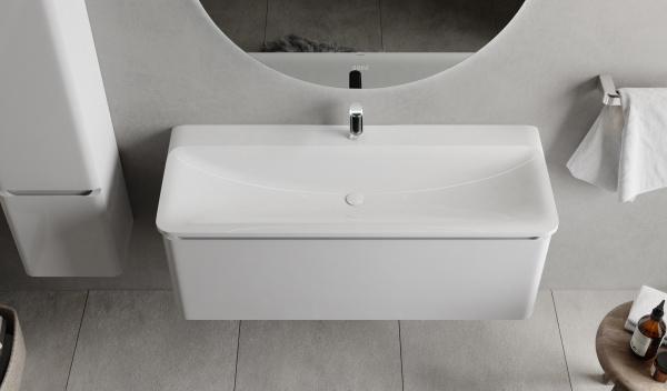 Тумба с раковиной Raval Welto 100 Wel.01.100/P/W/RL фото