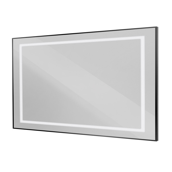 Зеркало с подсветкой и сенсорным выключателем BelBagno SPC-KRAFT-1400-800-SENS-NERO 140x80 черное фото