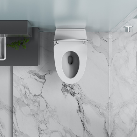 Подвесной унитаз с импульсным смывом Abber Bequem AC1124P фото