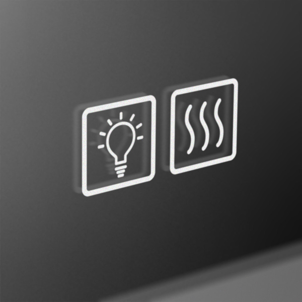 Зеркало с подсветкой, сенсорным выключателем и подогревом BelBagno SPC-VST-750-900-LED-TCH-WARM 75x90 фото