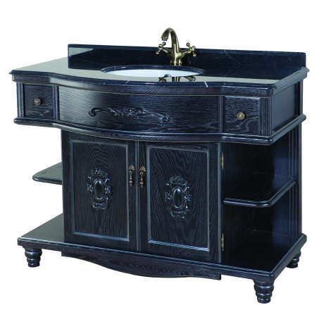 Тумба под раковину Bellezza Аврора 115 черная фото