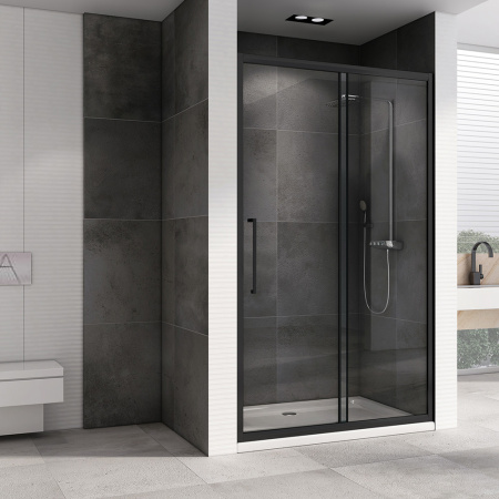 Душевая дверь ABBER Schwarzer Diamant AG30130BH 130 см фото