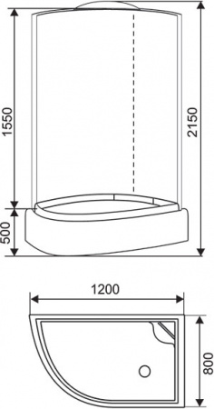 Душевая кабина Arcus AS-109 80x120 R фото