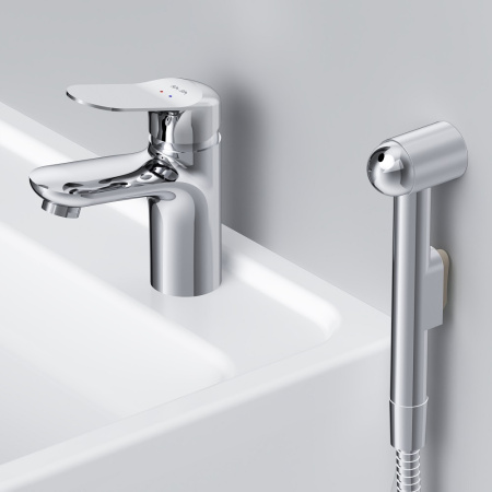 Смеситель для раковины с гигиеническим душем AM.PM Sunny F85C03000 фото