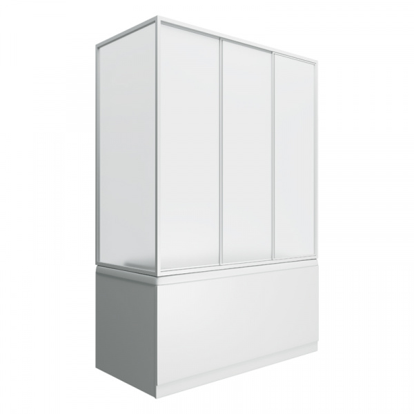 Шторка для ванны раздвижная Bas Лима пластик (3 ств.) фото