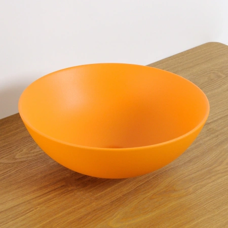 Накладная раковина GID 9081orm 53405 36x36 оранжевая матовая фото