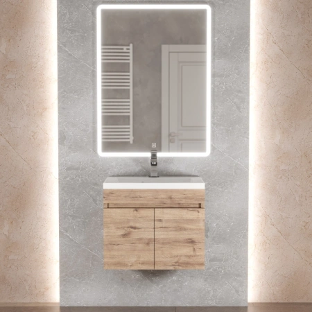 Тумба под раковину Uperwood Eva 50 3930213461 крафт табачный фото