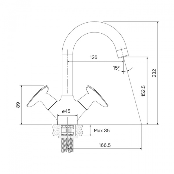 Смеситель для раковины Iddis Copter COPSB00i01 фото