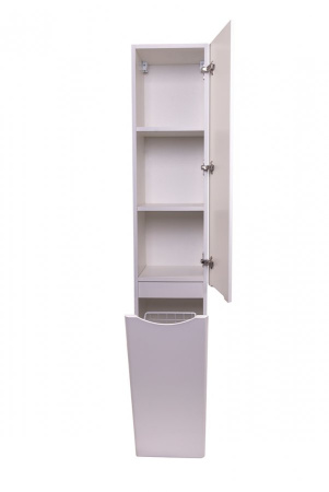 Шкаф-пенал с бельевой корзиной Style Line Бергамо 30 Люкс Plus СС-00002329 R/L фото