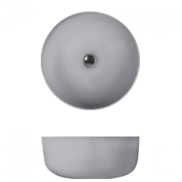 Накладная раковина Kerasan Nolita 534459*0 grigio matt 40x40 фото