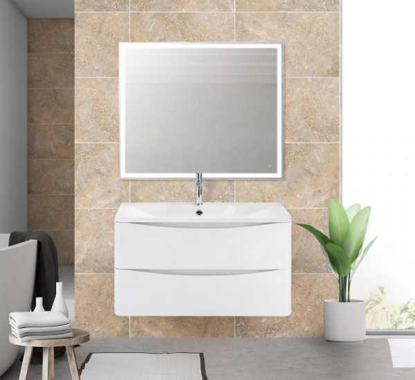 Тумба под раковину BelBagno Acqua ACQUA-1000-2C-SO-BL 100 см Bianco Lucido фото