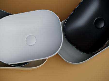 Накладная раковина Ceramica Nova Element CN6009MB 45x32 черная матовая фото