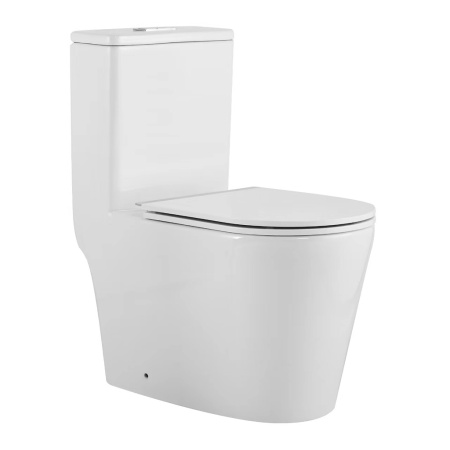 Унитаз напольный со смывом торнадо SantiLine SL-5029 с сиденьем фото