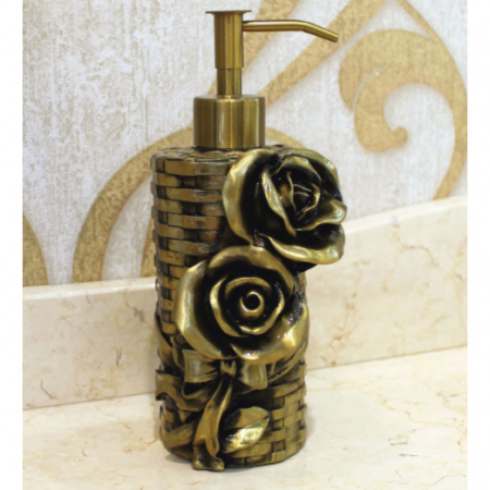 Дозатор для жидкого мыла Art&Max Rose AM-B-0091A-B бронза фото