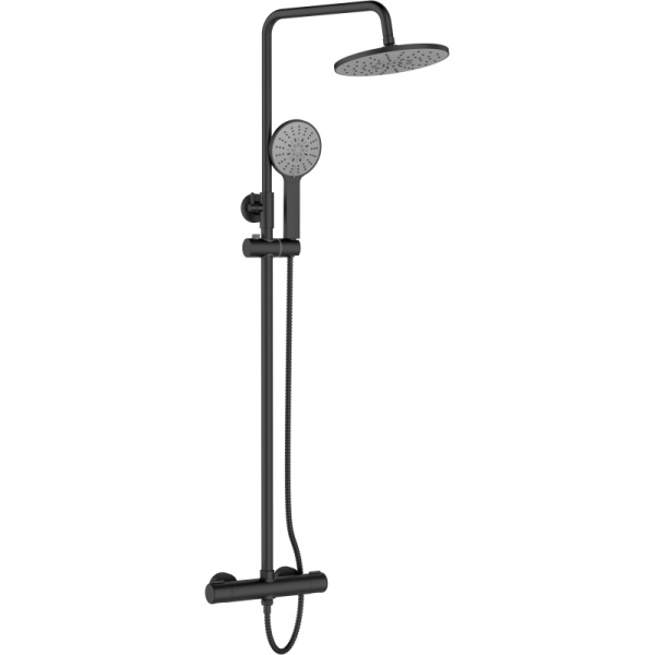 Душевая система Agger Thermo A2451244 Черная фото
