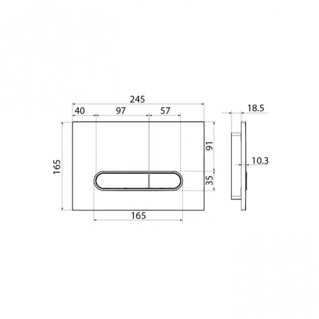 Смывная клавиша Iddis Unifix UNI70M0i77 фото