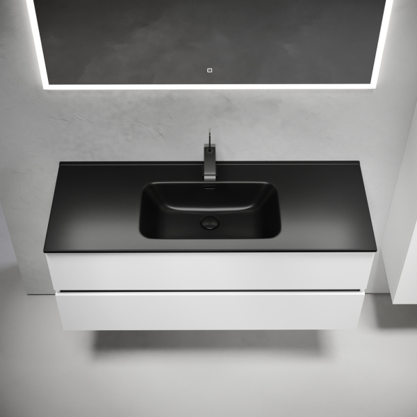 Тумба под раковину Sancos Urban UR120-1W белый глянец фото