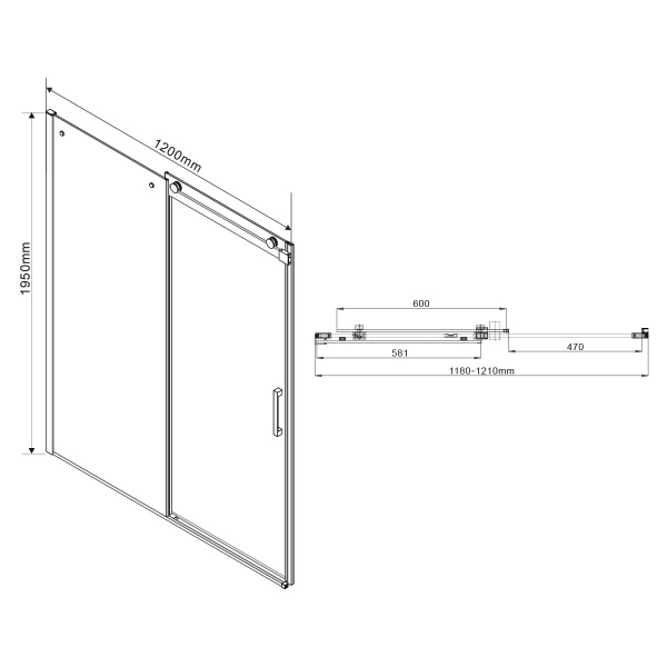 Душевой уголок Vincea Como VSR-1C9012CG 120x90 тонированный фото