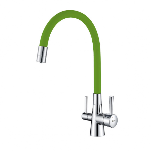 Смеситель для кухни с фильтром для воды Lemark Comfort LM3075C-Green фото