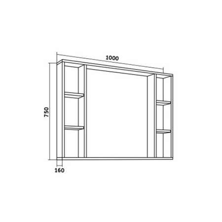 Зеркало Grossman Флай 100 201001 фото