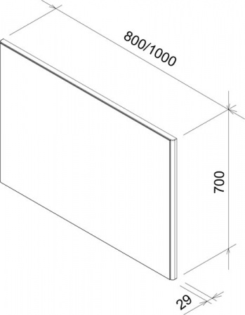 Зеркало Ravak Ring X000000775 80 см фото