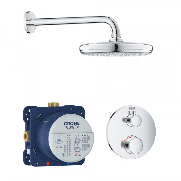 Душевая система скрытого монтажа Grohe Grohtherm Tempesta 210 34726000 фото