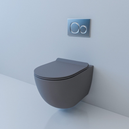 Унитаз подвесной Esbano Garcia ESUPGARCGM Matt Grey фото