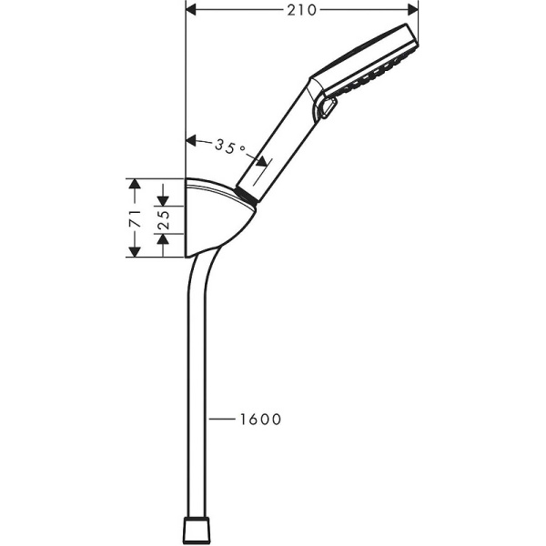 Душевой гарнитур Hansgrohe Vernis Blend 26273000 хром фото