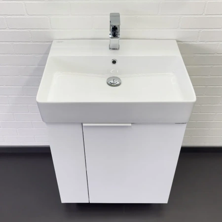 Тумба с раковиной Comfortу Асти 00-00019247CF белый глянец фото