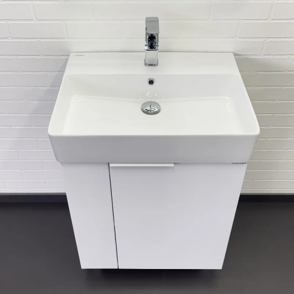 Тумба с раковиной Comfortу Асти 00-00019247CF белый глянец фото