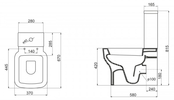 Унитаз напольный с бачком BelBagno Vaso BB127CP фото