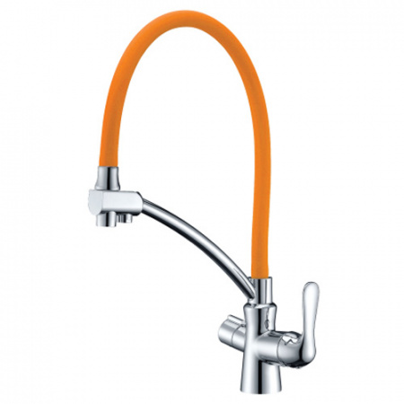 Смеситель для кухни с фильтром для воды Lemark Comfort LM3070C-Orange фото