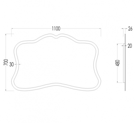 Зеркало Devon & Devon Fairy DEFAIRY фото
