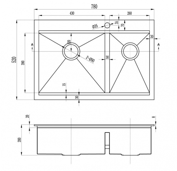 Мойка Zorg Master ZM X-5278-L ARTE фото