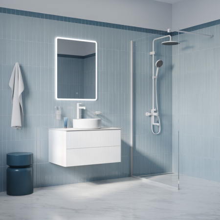Душевая система Iddis Эйгер (Aiger) AIGWT3Fi06 белая матовая фото