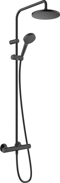 Душевая система (стойка) с термостатом Hansgrohe Vernis Blend Showerpipe 200 1jet  26276670 черный матовый фото