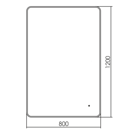 Зеркало с подсветкой Art&Max Siena AM-SieS-1200-800-DS-F 120x80 фото
