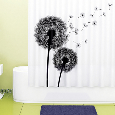 Текстильная шторка для ванной WasserKRAFT Elbe SC-72101 фото