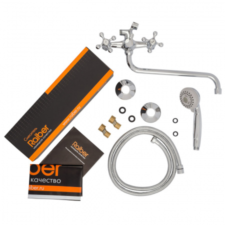 Смеситель для ванны с душем Raiber Eco R1002 фото