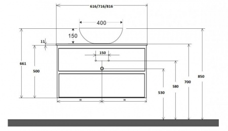 Комплект мебели BelBagno Kraft SET-KRAFT-600-RNN-C-BB344-LOY 60 см фото